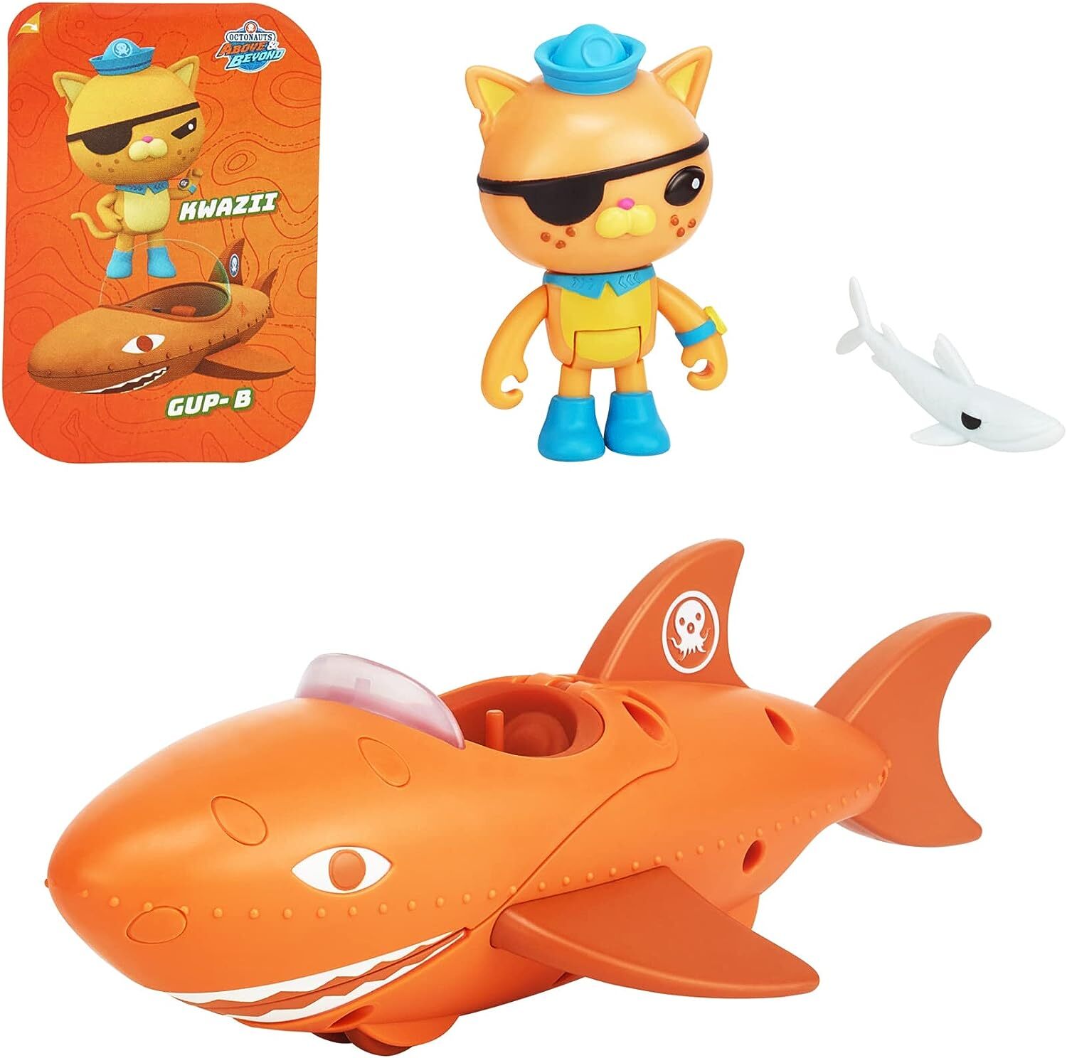 Фигурка игрушечного транспортного средства Octonauts 61106 Above Beyond Deluxe Kwazii Gup B Ad