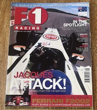 F1 Racing Magazine September 2002 Formula 1 Jacques Villeneuve Schumacher BAR