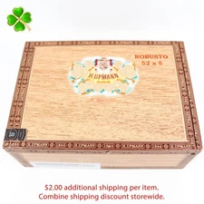 H. Upmann 1844 classic Robusto Empty Wood Cigar Box 7.75" x 5.5" x 3"