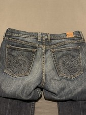 Vintage Lucky Brand Jeans Womens 12/31 Blue Gene Montesano Henna Sweet N Low USA