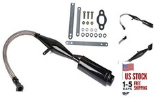 Flexible 2 Stroke Exhaust Muffler Silencer for 2 Stroke 49cc 60cc 66cc 80cc 