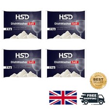 Superior 2kg Dishwasher Salt for Limescale Protection - Unscented, Pack of 4 3.75 per kilo