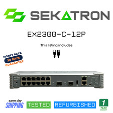 Juniper Networks EX2300-C-12P 12 Gigabit PoE 2 10G SFP Compact Switch