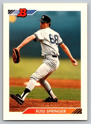 1992 Bowman Russ Springer #308 card