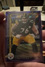 2025 Topps Chrome Football - - SSP - Troy Fautanu Purple Lava Refractor  72/75