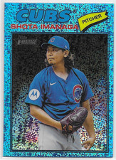 2026 Topps Heritage Chrome Light Blue Sparkle Refractors #202 Shota Imanaga