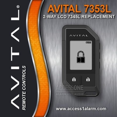 Avital 7353L 2-Way LCD Replacement Remote Control For 5308L NEW For 2025