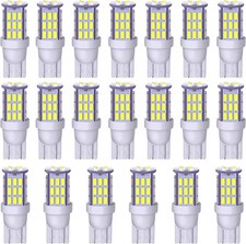 20x Super Bright T10 921 194 168 Led Bulbs For 12v Rv Interior Light Trailer