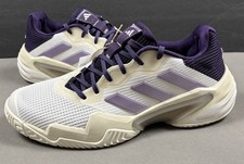 Adidas Barricade 13 All Court Tennis Shoes JR7814 Lilac Powder Plum Women's 7