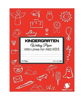 Kindergarten Writing Paper with Lines for ABC KIDS: 120 Blank Handwriting Practi