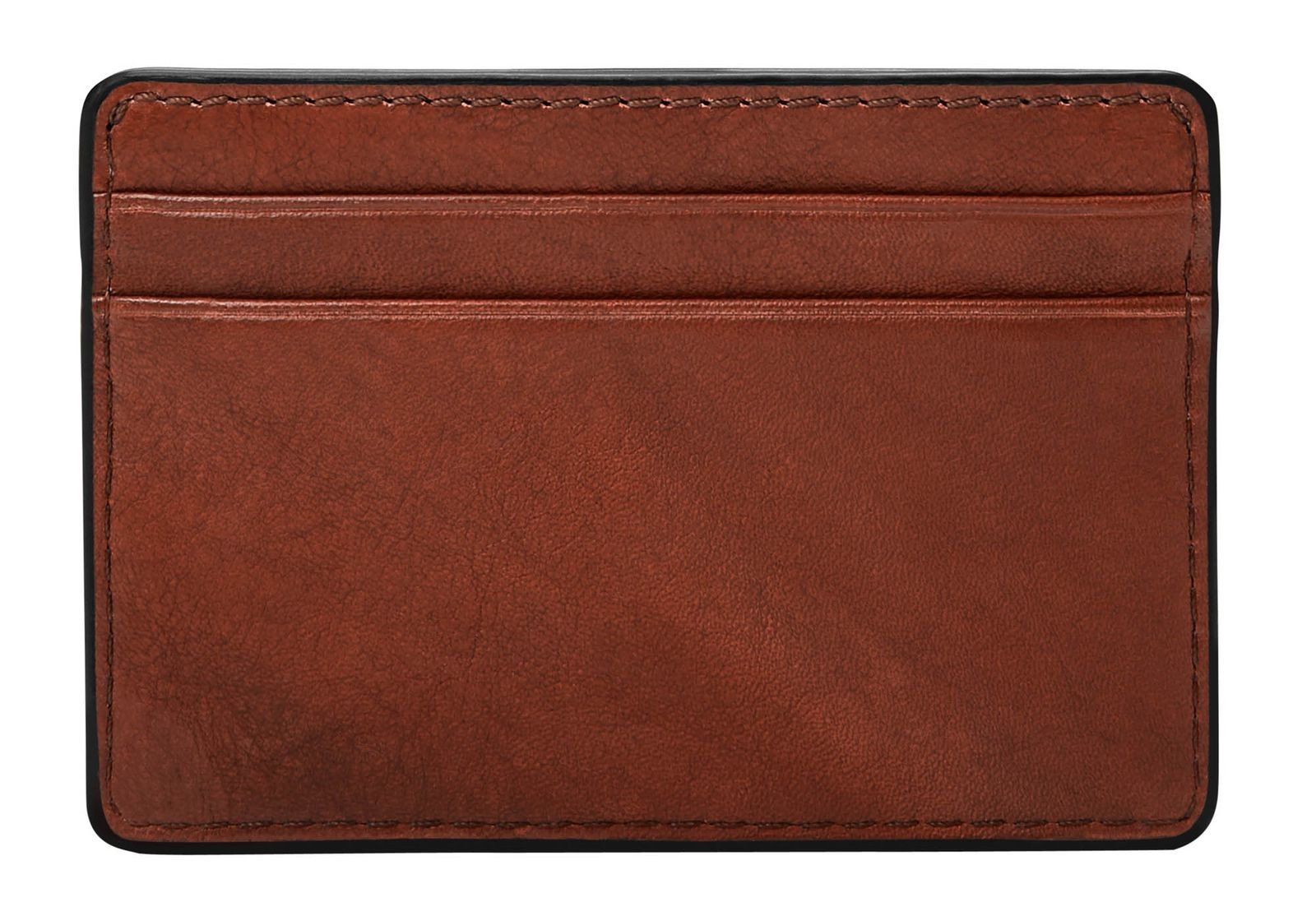 FOSSIL Steven Card Case Burnt Henna