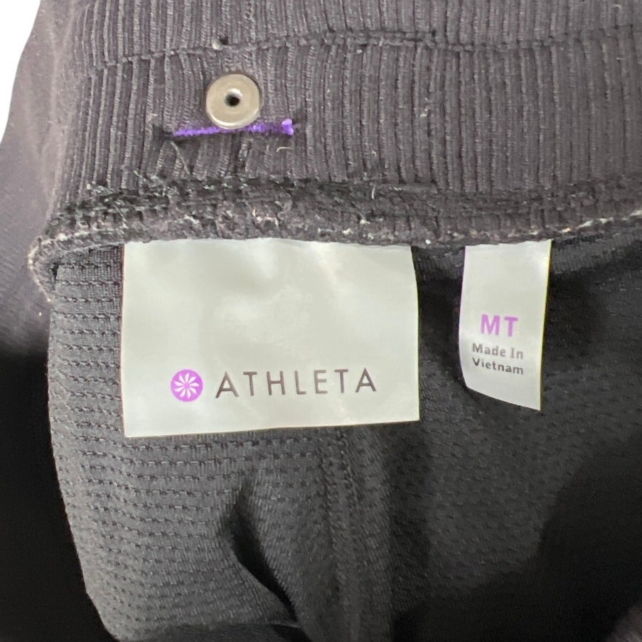 Athleta MT Black Performance Internal Drawstring … - image 5