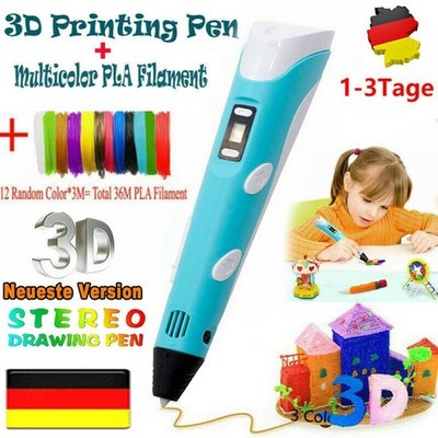 3D Druckstift 3D Stift, Mit 12 Farben 120ft PLA Filament, DIY Geschenk Für Kind