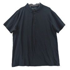 Under Armour Polo Shirt Mens XL Black Solid HeatGear Golf Performance Knit Top