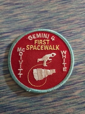 VINTAGE NASA GEMINI 4 MCDIVITT-WHITE FIRST SPACE WALK  PATCH