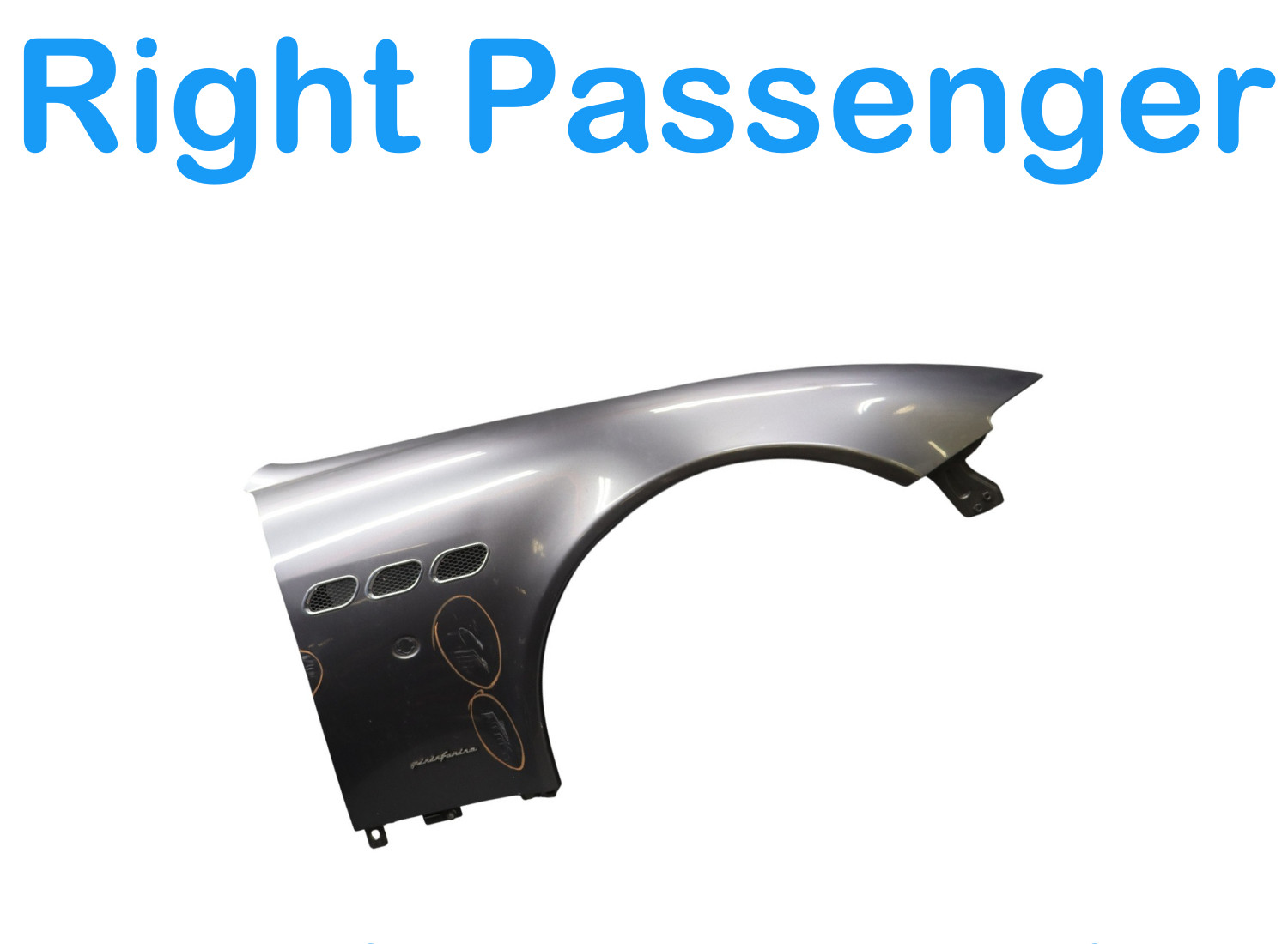 03-13 Maserati Quattroporte M139 Right Passenger Side Fender Cover Assembly Oem
