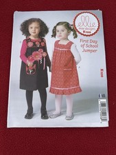 Ellie Mae Designs Sewing Pattern K120 First Day Of School Jumper New