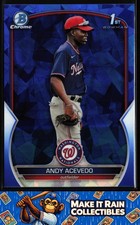 Andy Acevedo 1st 2023 Bowman Chrome Sapphire Prospects #BCP-237 Nationals