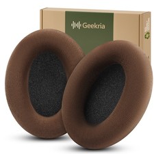 Geekria Velour Ear Pads for Sennheiser HD598, HD598SE, HD595 Headphones Brown 