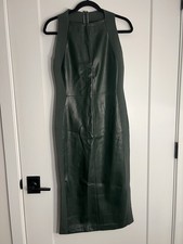 Ann Taylor Women’s Green Faux Leather Dress Size 0