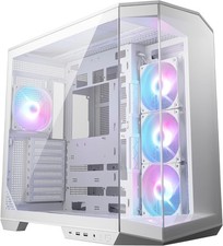 Image of MSI MAG PANO 100R PZ White ATX PC Gaming Case USB-C 3x RGB Fans Preinstalled