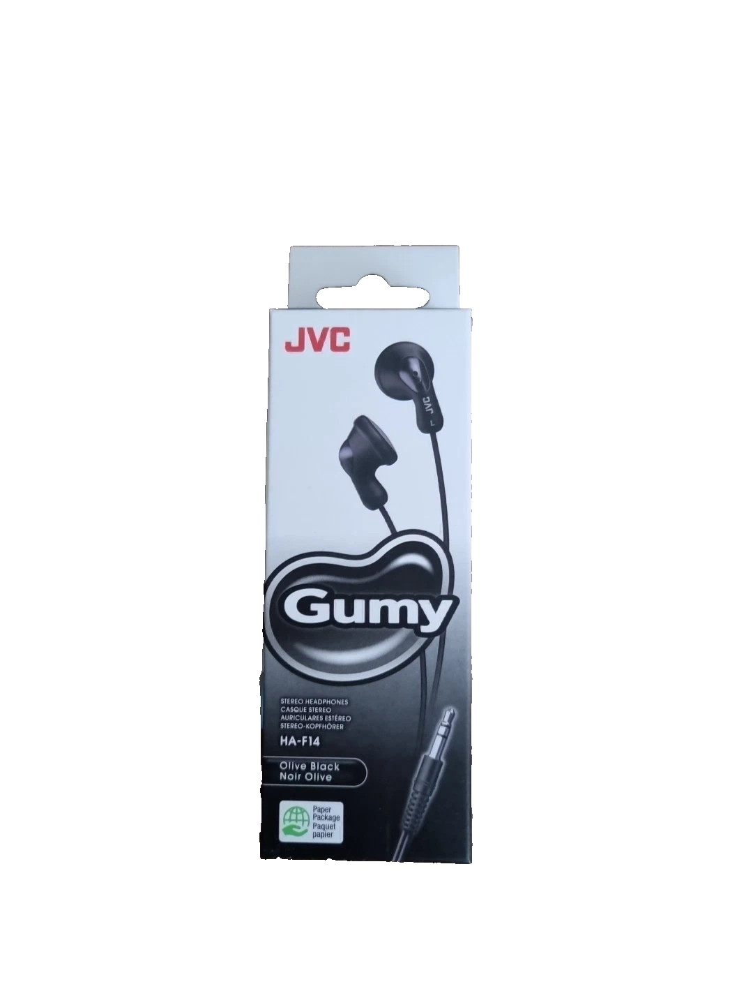 JVC Gummy HA-F14 In Ear Stero Headphones Wired Black