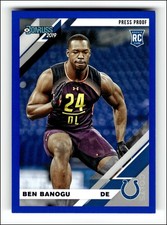 2019 Donruss Press Proof Blue #274 Ben Banogu RC Rookie Card