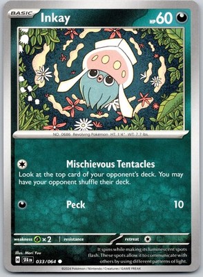 INKAY 033/064 C SHROUDED FABLE POKEMON NM/M