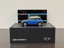 Good Condition 1/43 BMW MINI COOPER S (R56) Laser Blue / White Roof Dealer