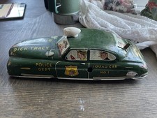 Dick Tracy Vintage Tin Police Squad Car Toy Vehicle