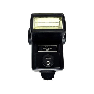 Vivitar 283 Auto Thyristor Bounce Flash Shoe Mount FOR PARTS Battery Corrosion