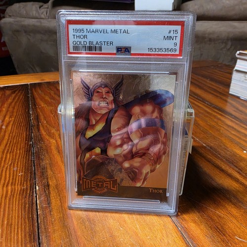 1995 Thor Gold Blaster PSA 9 Marvel Metal #15 RGY