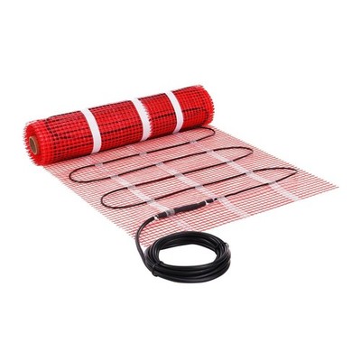 30sq.ft Electric Floor Heating Mat with Digital Thermostat & Adhesive Backing