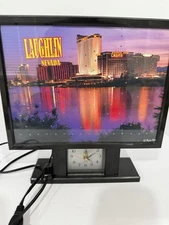 Laughlin Light Up Tabletop Clock -Lake-Riverside Casino Resort -casinos 1997