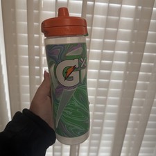 Gatorade GX 30oz Plastic Water Bottle Marble Green New