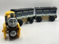 Thomas Friends Wooden Railway Train STEPHEN CASTLE COACH SET RARE VGUC