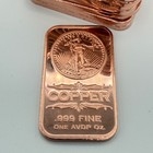 20x 1 oz Saint Gaudens Copper Bars .999 Fine – Full Tube Lot Liberty Design — photo 1