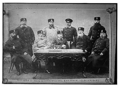 Photo:St Petersburg Russia Minister of Ways and Communications Staff 1910s