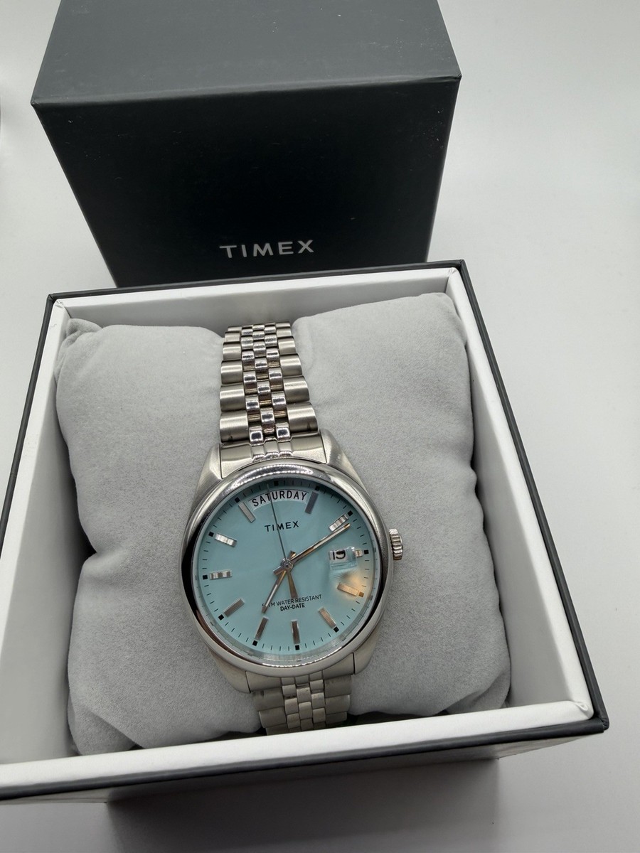 Timex Legacy Watch Ice Tiffany Blue, Extra Links, OrigBox