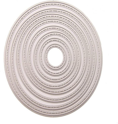 8Pcs/Set Diffrent Size Stiched Nesting Oval Metal Cutting Dies Easter Egg Die Cu