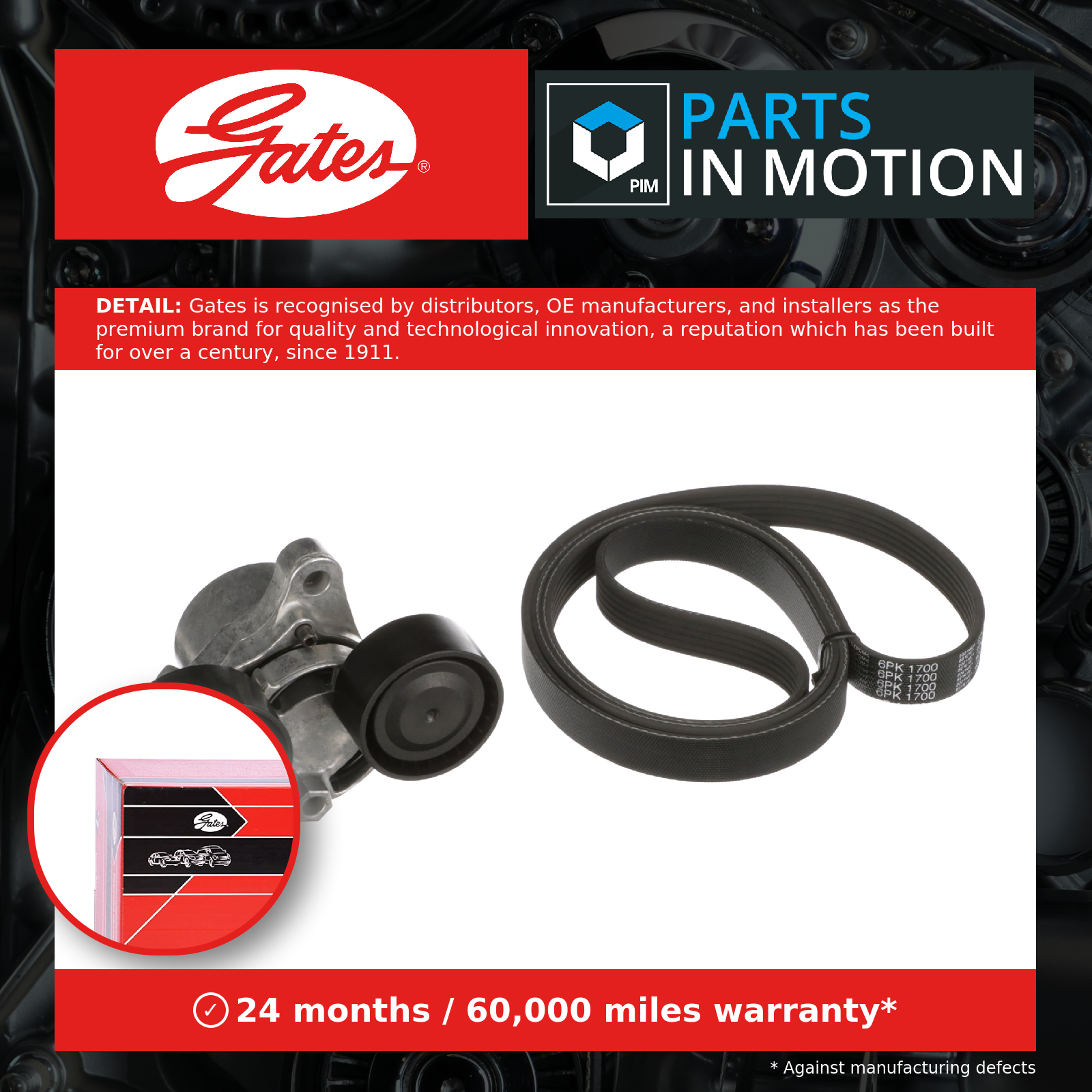 Drive Belt Kit fits BMW 320D 2.0D 04 to 19 Set Gates Genuine Quality Guaranteed - Image 18