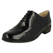 Image of Ladies Clarks Brogue Shoes 'Hamble Oak'