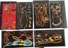 Vintage AMBER/FAUX AMBER JEWELRY Lot - Silver Costume Pieces Black Light Tested