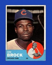 1963 Topps Set-Break #472 Lou Brock VG-VGEX (crease) *GMCARDS*