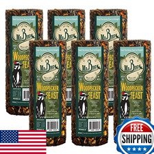 6-Pack Mr. Bird Woodpecker Feast Small Cylinder Wild Bird Food For Outdoor