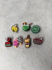 Lot of 7 Jibbitz Shoe Charms for Crocs - Food Theme CLEAN/MINT 1