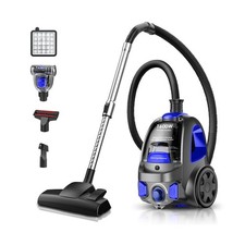 Canister Vacuum Cleaner, 32Kpa 1600W Cyclon Power Bagless Canister ... Fast Ship