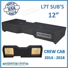 Chevy Silverado Crew-Cab 2016 Kicker L7T Subwoofer Enclosure Ground Shaker Box