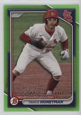 2024 Bowman Prospects Neon Green Border 296/399 Travis Honeyman #BP-46 14dq