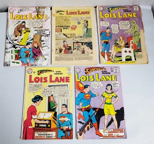 D-78 VINTAGE 1960'S COLLECTION OF DC COMICS-SUPERMAN'S GIRLFRIEND LOIS LANE LOT!